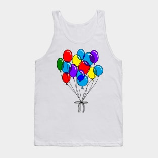 Many Colored Balloons Tank Top